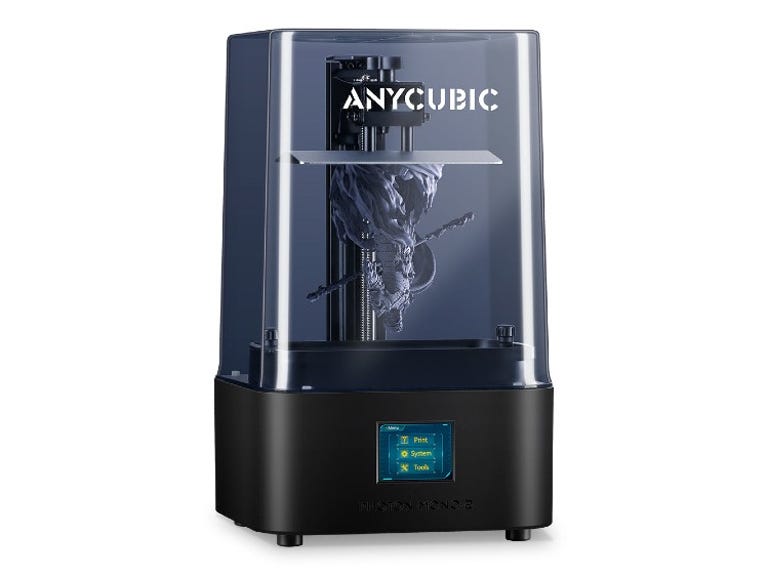 Blue and Black resin 3D printer