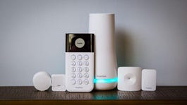 SimpliSafe home security system: sensors, keypad, and home hub